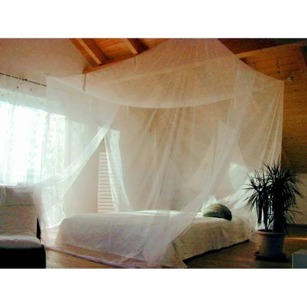 Preisvergleich für Bo-Camp Moskitonetz »Box Moskito Netz Doppel Bett Reise  Mücken«, Fliegen Insekten Schutz 2x2m, BxT 200x200 cm, in der Farbe Weiss